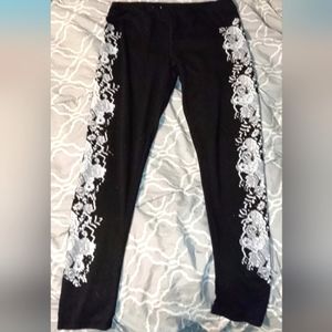 Flower design leggings
